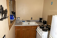 Picture of The cabin's kitchen area